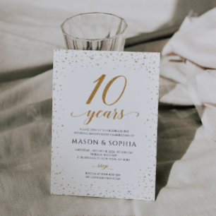 10th Wedding Anniversary Invitation - GAC24d