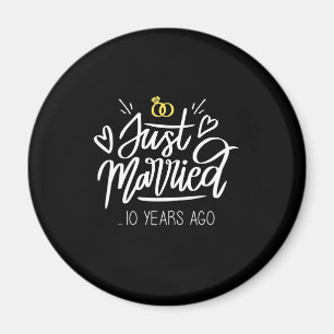 10th Wedding Anniversary Magnet