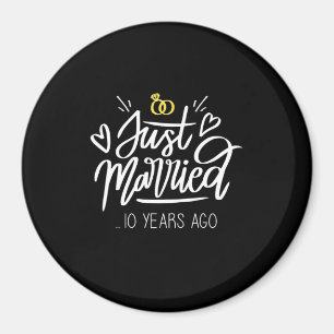 10th Wedding Anniversary Magnet