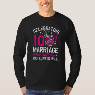10th Wedding Anniversary Matching Couple Men Women T-Shirt