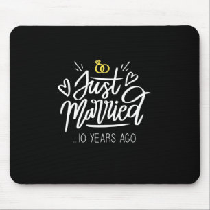 10th Wedding Anniversary Mouse Pad