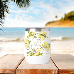 10th Wedding Anniversary Summer Lemon Squeeze