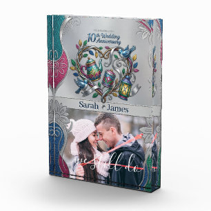 10th Wedding Anniversary We Still Do Photo Decor Block