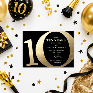 10th Year Anniversary Party Invitation