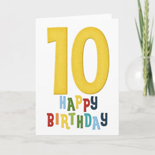 10th Year D2 Happy Birthday Greeting Card