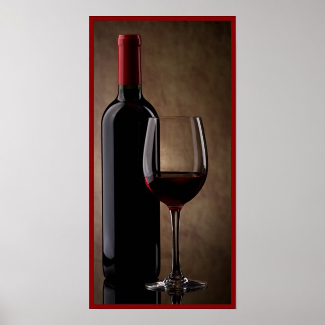 10x20 Wine Glass and Bottle Wall Art (Front)
