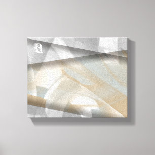 10x8" Sandy Tornado Trend Abstract Art Beige Canvas Print
