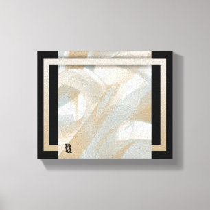 10x8" Sandy Tornado Trend Abstract Art Beige Canvas Print