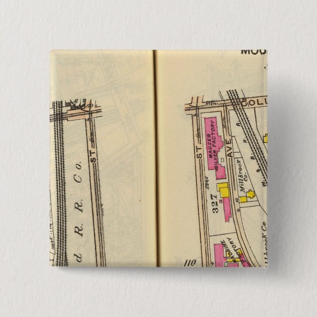 110111 Mt Vernon 15 Cm Square Badge (Front)