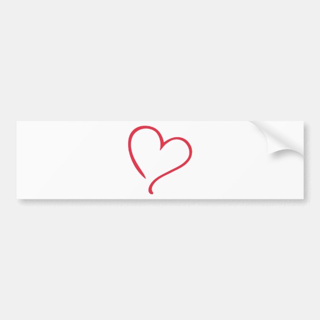 1104_heart_PA_00_1clr_50cm_300dpi.png Bumper Sticker (Front)