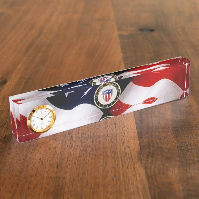 [110] Adjutant General's Corps Branch Insignia [3D Nameplate (Side)