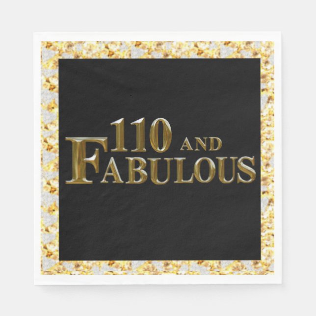 110 Birthday  Napkin (Front)