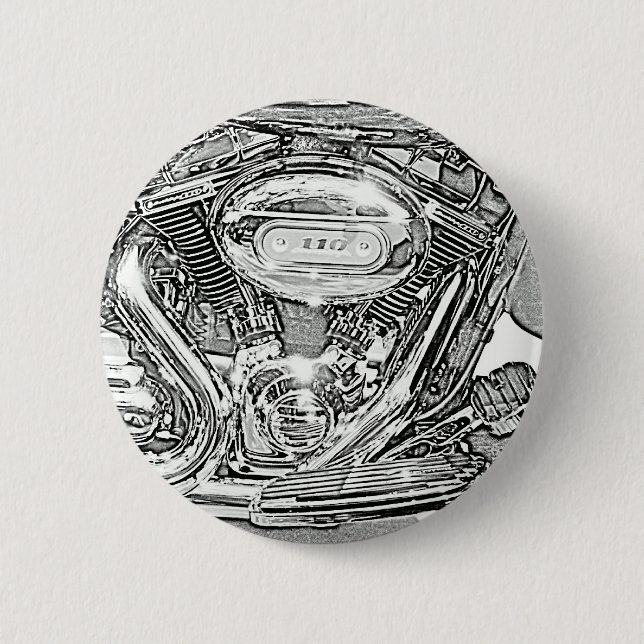 110 Screaming Eagle 6 Cm Round Badge (Front)