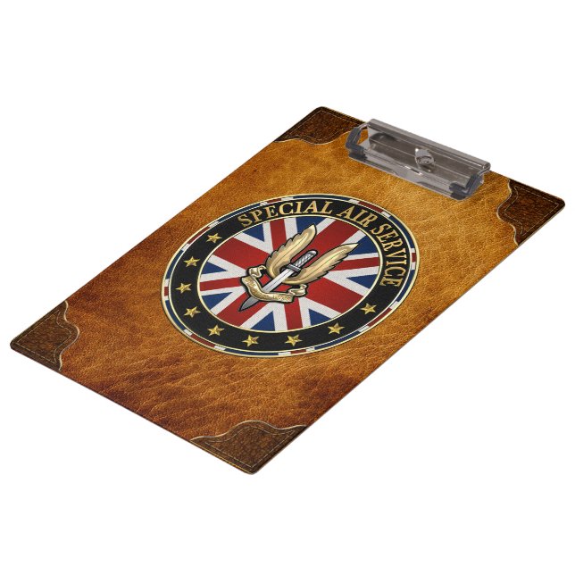 [110] Special Air Service (SAS) Badge [3D] Clipboard (Angled)