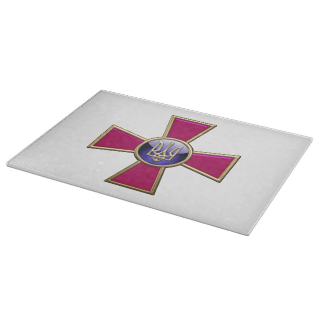[110] Ukrainian Armed Forces Emblem Cutting Board (Corner)