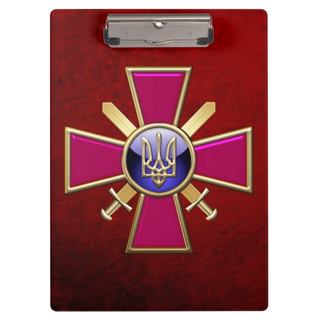 [110] Ukrainian Ground Forces Emblem Clipboard (Front)