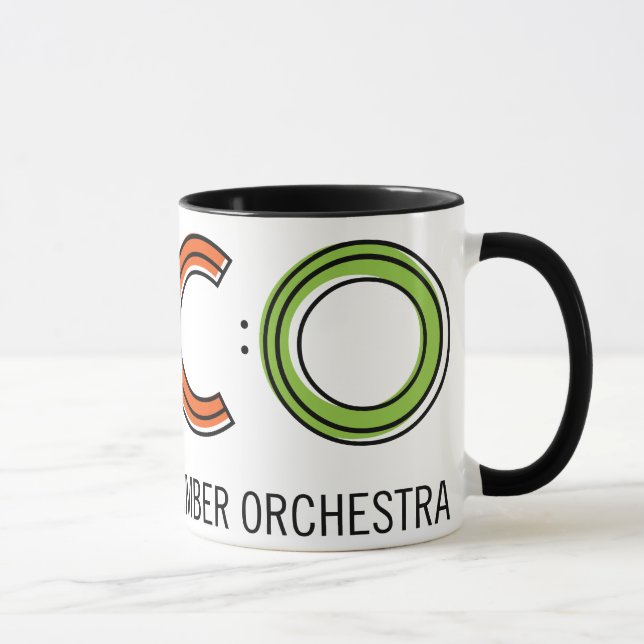 110z TACO Ringer Mug - White and Black (Right)