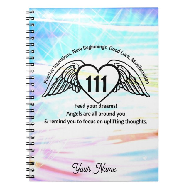 111 Angel Number Gratitude Name Journal (Front)