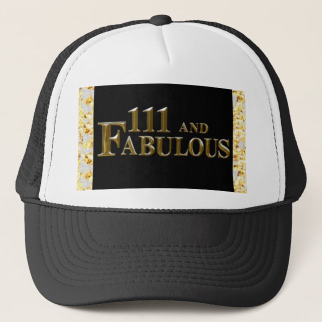 111 Birthday  Trucker Hat (Front)