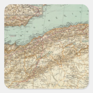 112 Morocco, Algeria, Tunisia Square Sticker