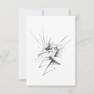 114 Black White Abstract Tribal Tattoo Art Card
