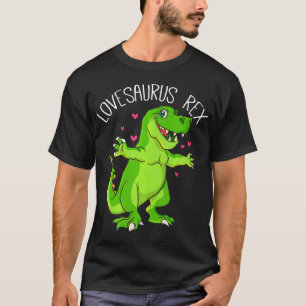 115 Lovesaurus T Rex Valentines Day Dinosaur Boys T-Shirt