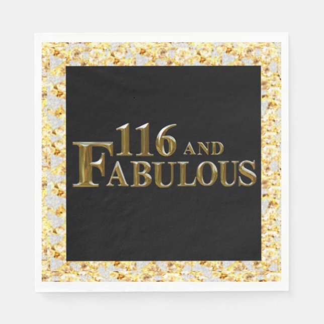 116 Birthday  Napkin (Front)