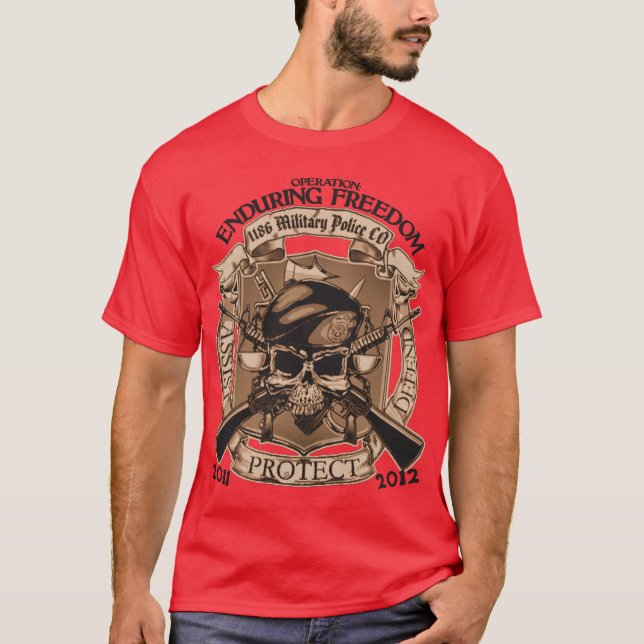 1186 Military Police - Enduring Freedom T-Shirt (Front)