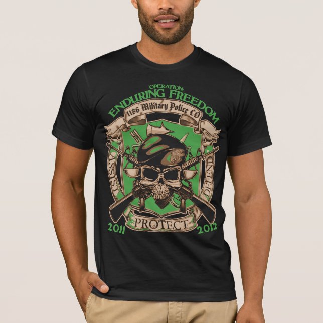 1186 MP - Enduring Freedom Green T-Shirt (Front)