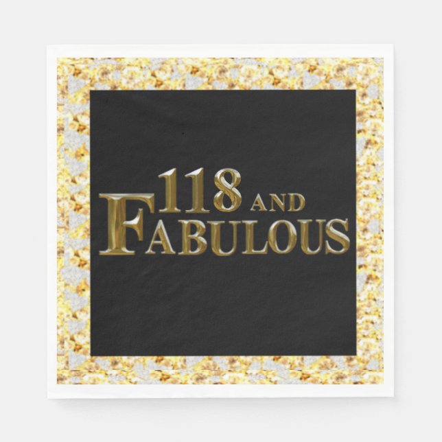 118 Birthday  Napkin (Front)
