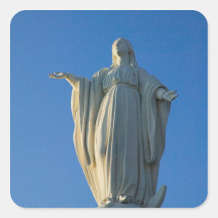118-foot statue of the Virgin Mary on San Square Sticker