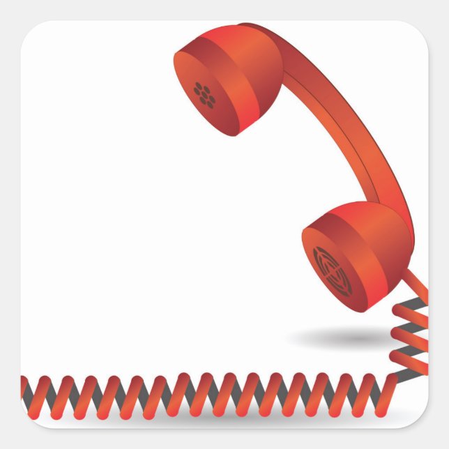 118Red Rhone _rasterized Square Sticker (Front)