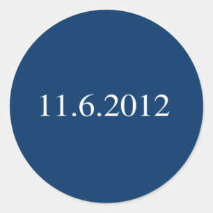 11-6-2012 CLASSIC ROUND STICKER