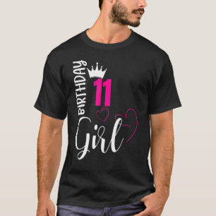 11 Birthday Girl Happy 11th Birthday T-Shirt