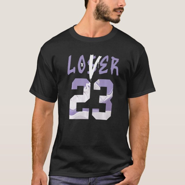 11 Low Pure Violet Tee Loser Drip Number 23 Pure V (Front)