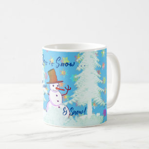 11 Oz. Coffee Fun Snowman Hot Drink Latte Mug