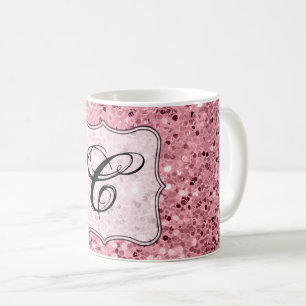 11 Oz. Coffee Mug Rose Gold Glitter