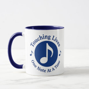 11 oz Coffee Mug Touching Lives One Note at a Time