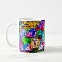 11 OZ—COLORFUL ABSTRACT ART COFFEE MUG