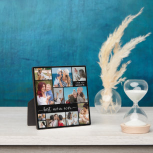 11 Photo Collage Best Mum Ever Plaque