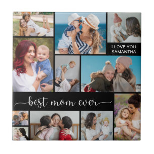 11 Photo Collage Best Mum Ever Tile