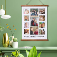 11 Photo Collage Family Is Everything Quote White