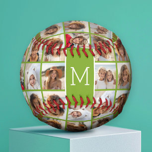 11 Photo Collage - Minimal Grid with Text Softball
