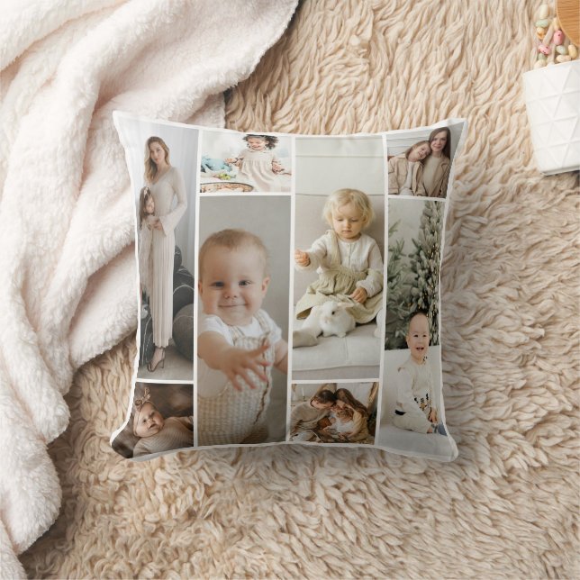 11 Photo collage template personalised Cushion (Blanket)