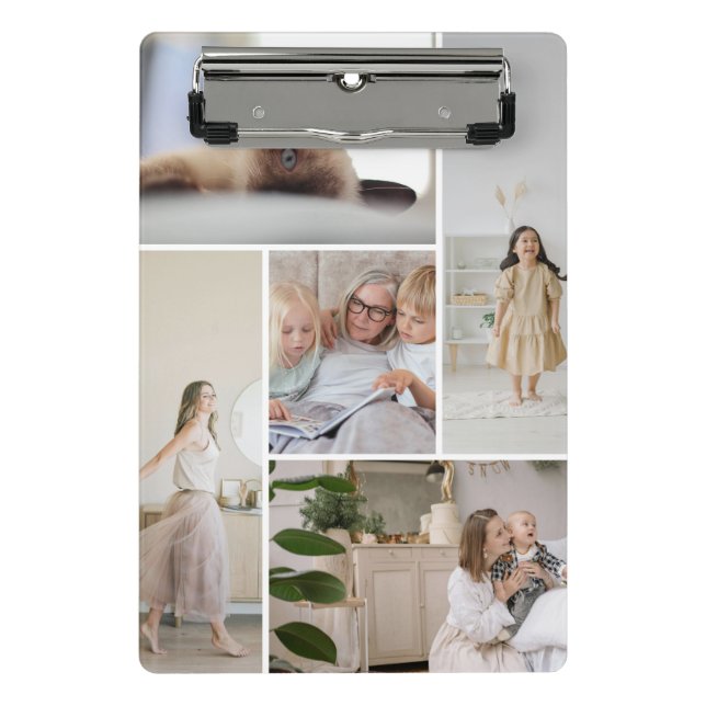 11 Photo Collage Template Personalised Mini Clipboard (Front)