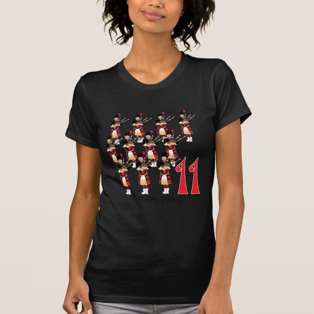 11 Pipers Piping T-Shirt (Front)
