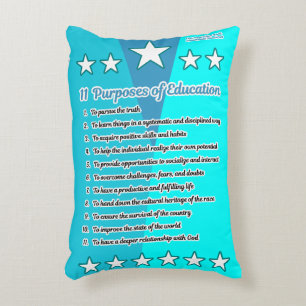 11 Purposes of Education Decorative Cushion