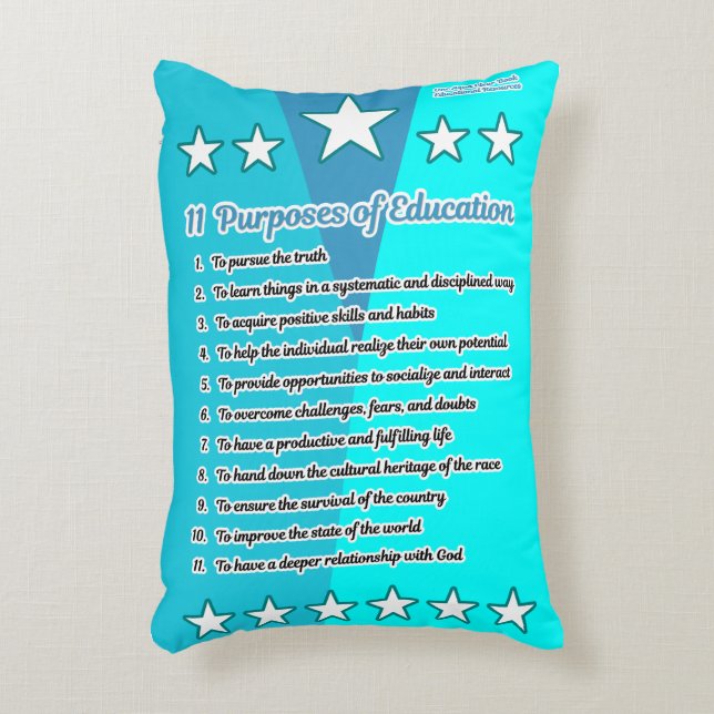 11 Purposes of Education Decorative Cushion (Front(Vertical))