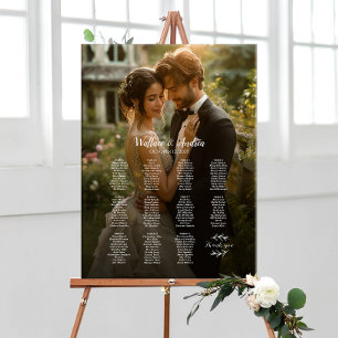 11 tables elegant photo wedding seating chart