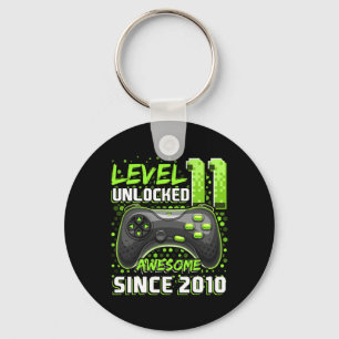 11 Unlocked Awesome 2010 Video Game 11th Birthday  Key Ring